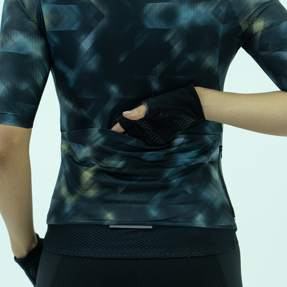 CAMISA CICLISMO MANGA CORTA STROBE NEGRO PARA MUJER