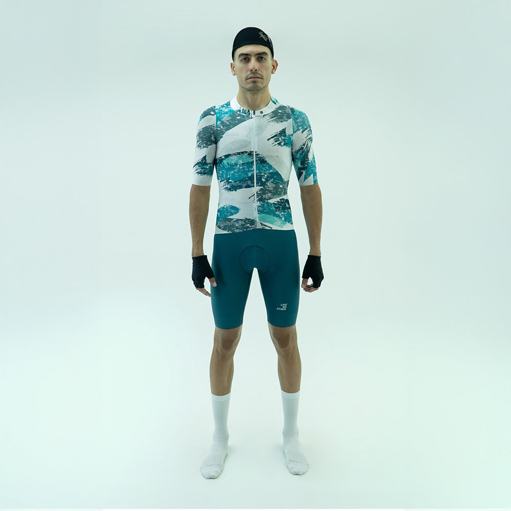 CAMISA CICLISMO MANGA CORTA SWIPE BLANCO PARA HOMBRE