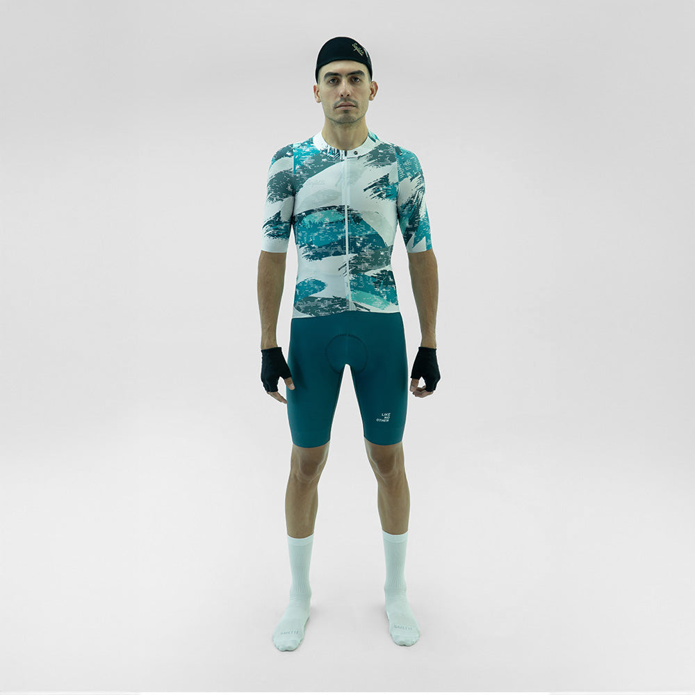 CAMISA CICLISMO MANGA CORTA SWIPE BLANCO PARA HOMBRE