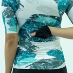 CAMISA CICLISMO MANGA CORTA SWIPE BLANCO PARA MUJER