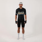 CAMISA CICLISMO MANGA CORTA RETIRO 2025 BLACK PARA HOMBRE