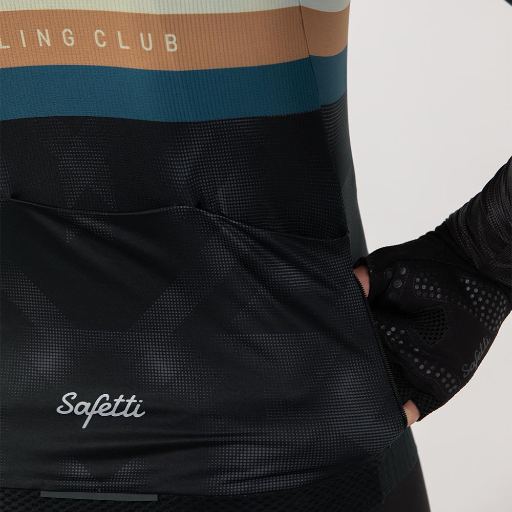 CAMISA CICLISMO MANGA LARGA RETIRO 2025 BLACK PARA HOMBRE