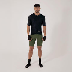 CAMISA CICLISMO MANGA CORTA ESSENTIAL BLACK PARA HOMBRE