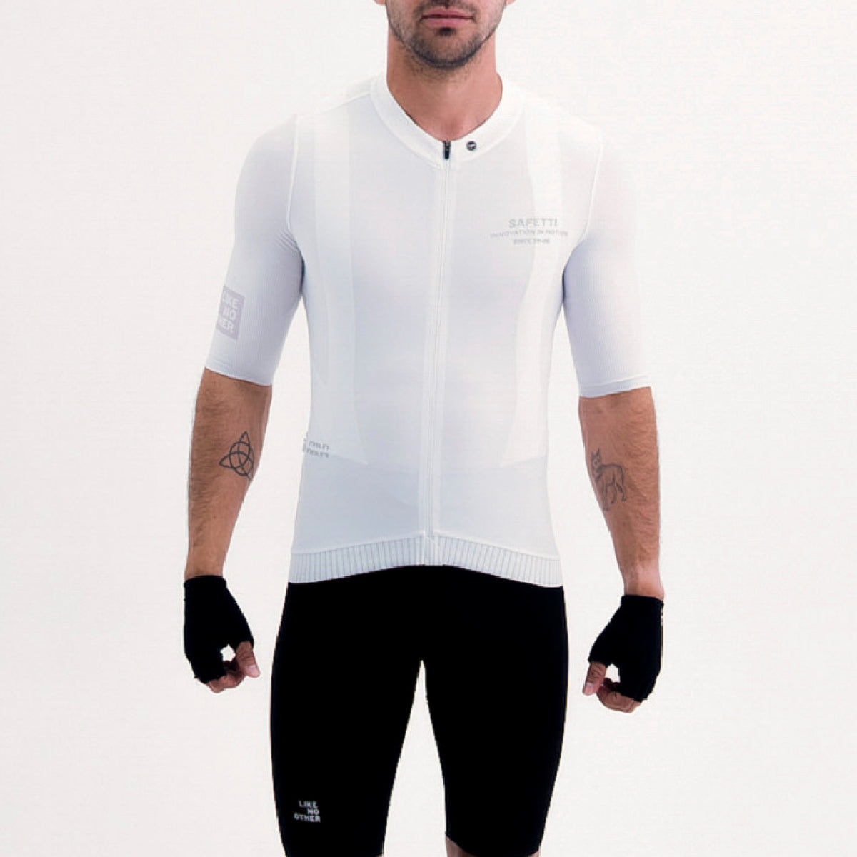CAMISA CICLISMO MANGA CORTA LATITUDE BLANCA PARA HOMBRE