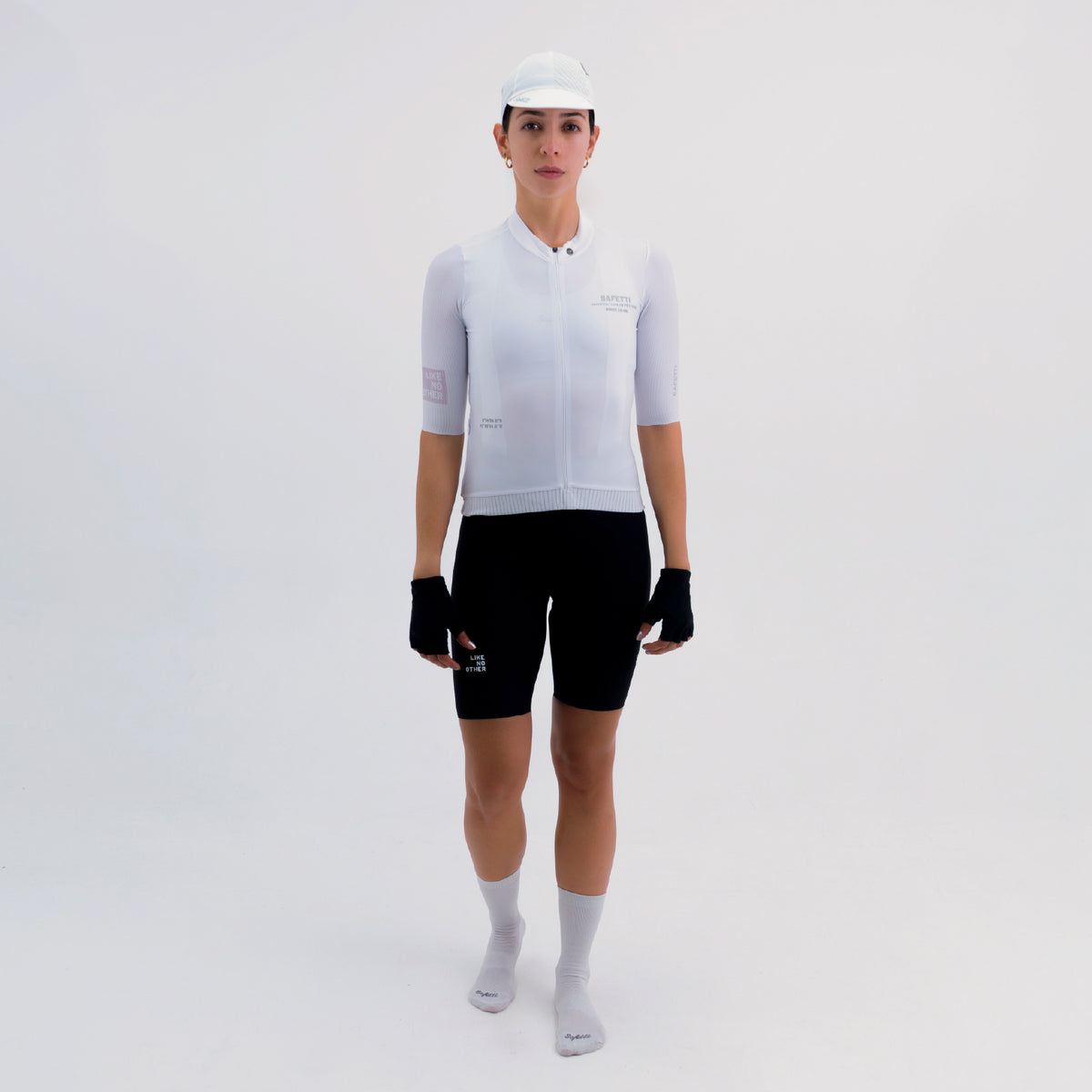 CAMISA CICLISMO MANGA CORTA LATITUDE BLANCA PARA MUJER