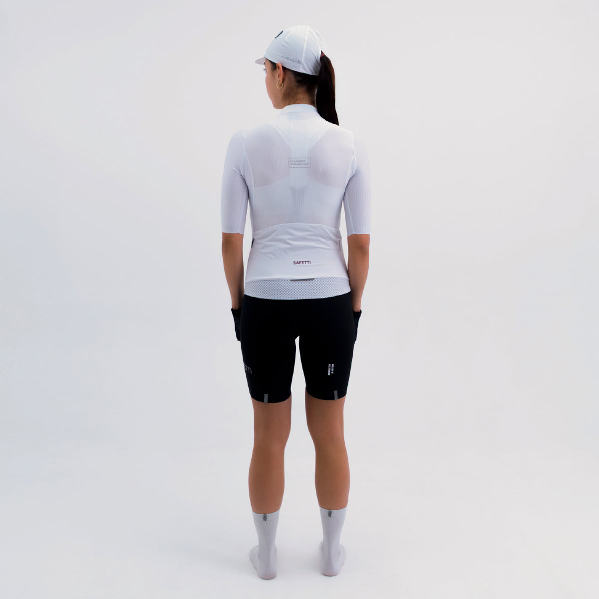 CAMISA CICLISMO MANGA CORTA LATITUDE BLANCA PARA MUJER