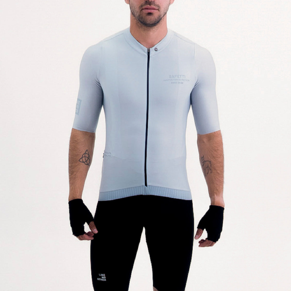 CAMISA CICLISMO MANGA CORTA LATITUDE GRIS PARA HOMBRE