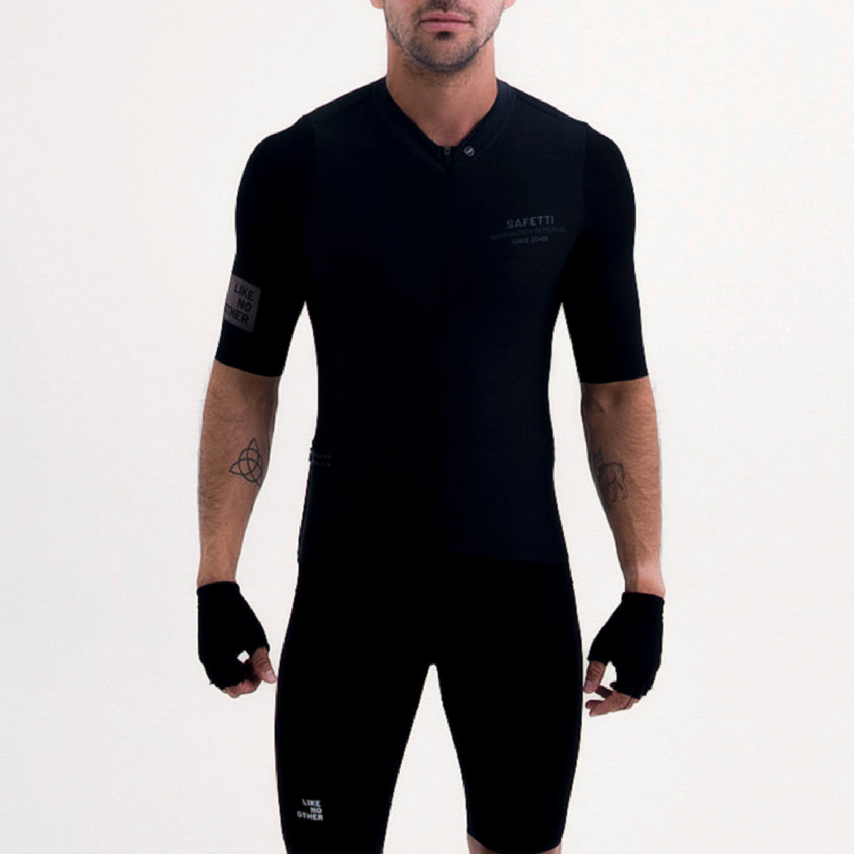 CAMISA CICLISMO MANGA CORTA LATITUDE NERO PARA HOMBRE