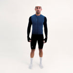 CAMISA CICLISMO MANGA LARGA CLIMATE AZUL PARA HOMBRE