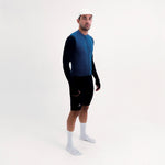 CAMISA CICLISMO MANGA LARGA CLIMATE AZUL PARA HOMBRE