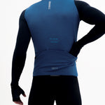 CAMISA CICLISMO MANGA LARGA CLIMATE AZUL PARA HOMBRE