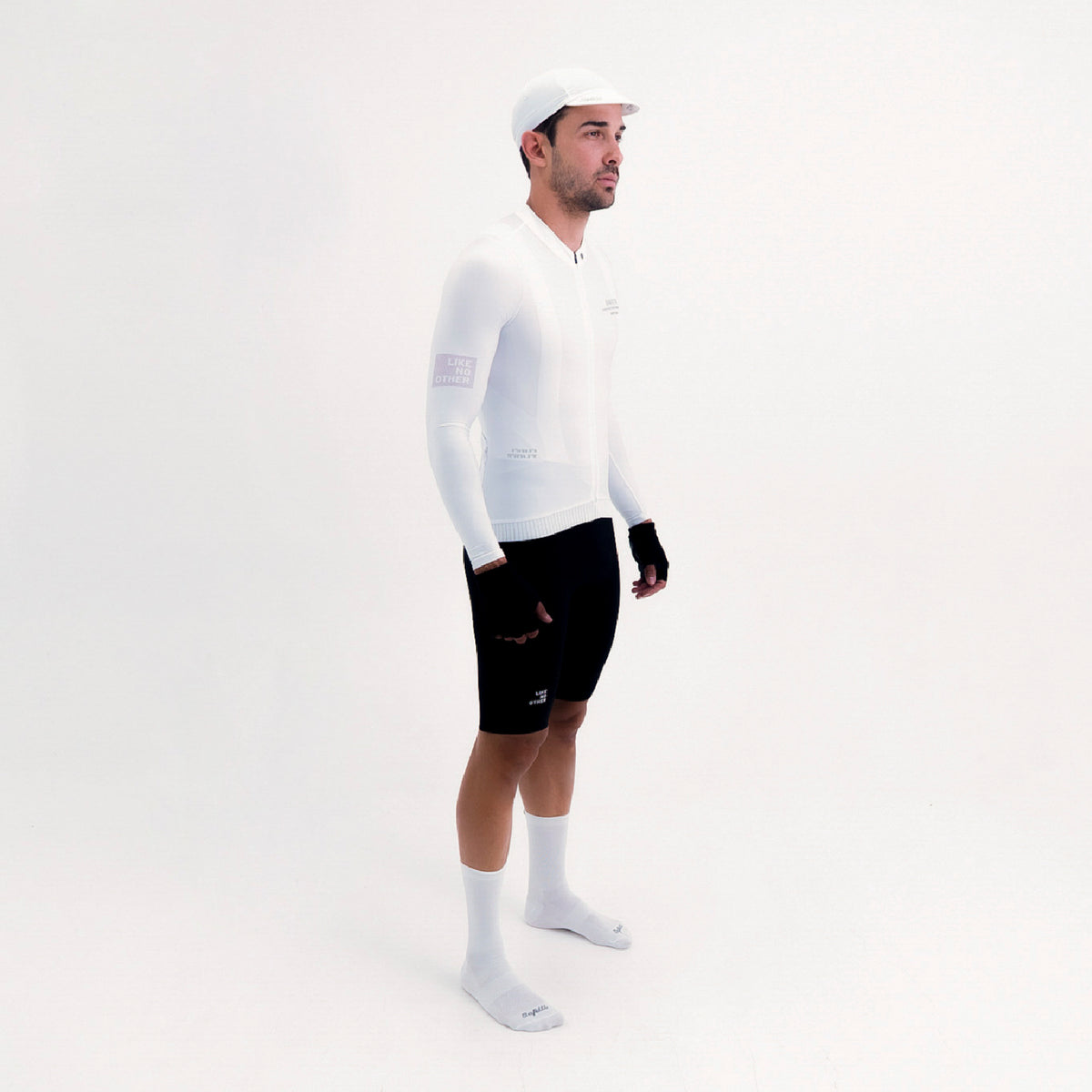 CAMISA CICLISMO MANGA LARGA LATITUDE BLANCA PARA HOMBRE