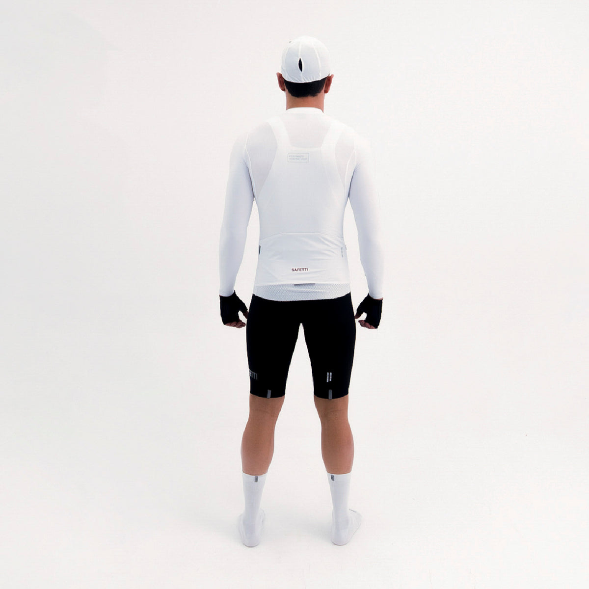 CAMISA CICLISMO MANGA LARGA LATITUDE BLANCA PARA HOMBRE