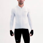 CAMISA CICLISMO MANGA LARGA LATITUDE BLANCA PARA HOMBRE