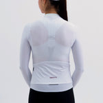 CAMISA CICLISMO MANGA LARGA LATITUDE BLANCA PARA MUJER