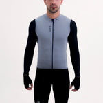 CAMISA CICLISMO MANGA LARGA CLIMATE GRIS PARA HOMBRE