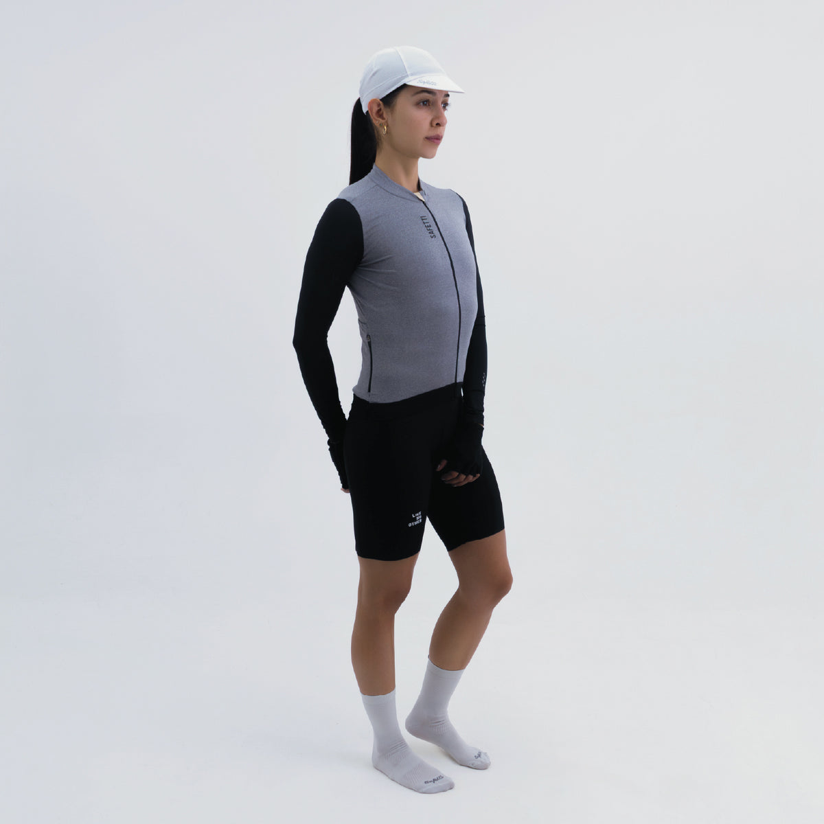 CAMISA CICLISMO MANGA LARGA CLIMATE GRIS PARA MUJER