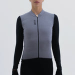 CAMISA CICLISMO MANGA LARGA CLIMATE GRIS PARA MUJER