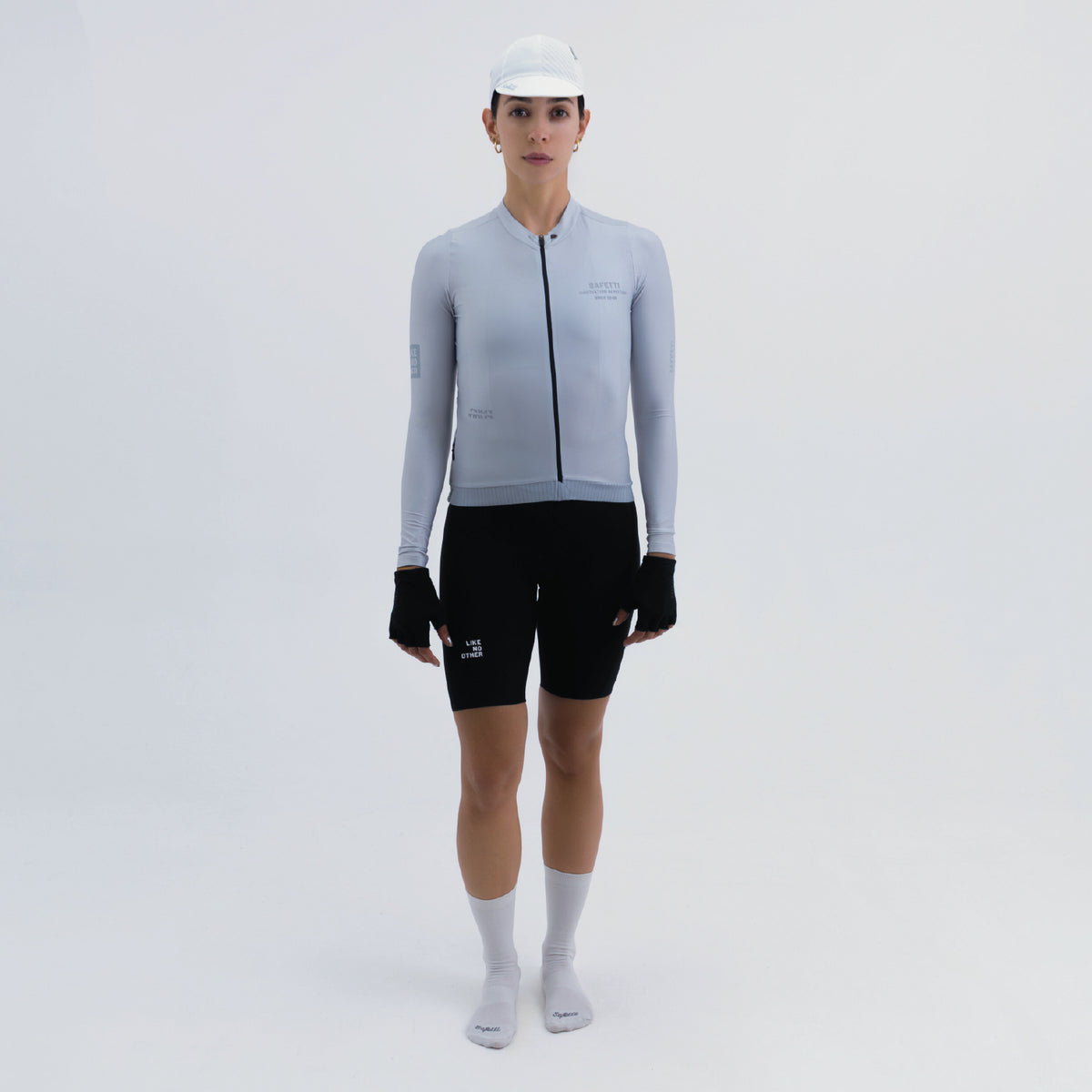 CAMISA CICLISMO MANGA LARGA LATITUDE GRIS PARA MUJER