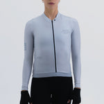 CAMISA CICLISMO MANGA LARGA LATITUDE GRIS PARA MUJER