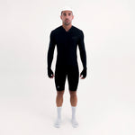 CAMISA CICLISMO MANGA LARGA LATITUDE NERO PARA HOMBRE