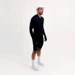 CAMISA CICLISMO MANGA LARGA LATITUDE NERO PARA HOMBRE