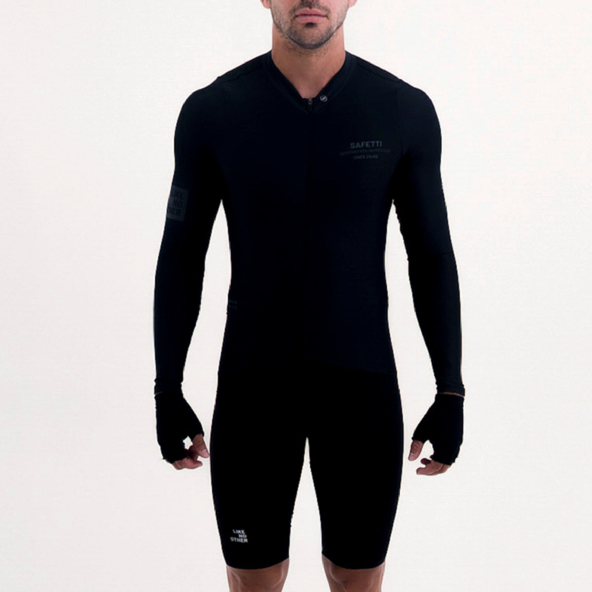 CAMISA CICLISMO MANGA LARGA LATITUDE NERO PARA HOMBRE