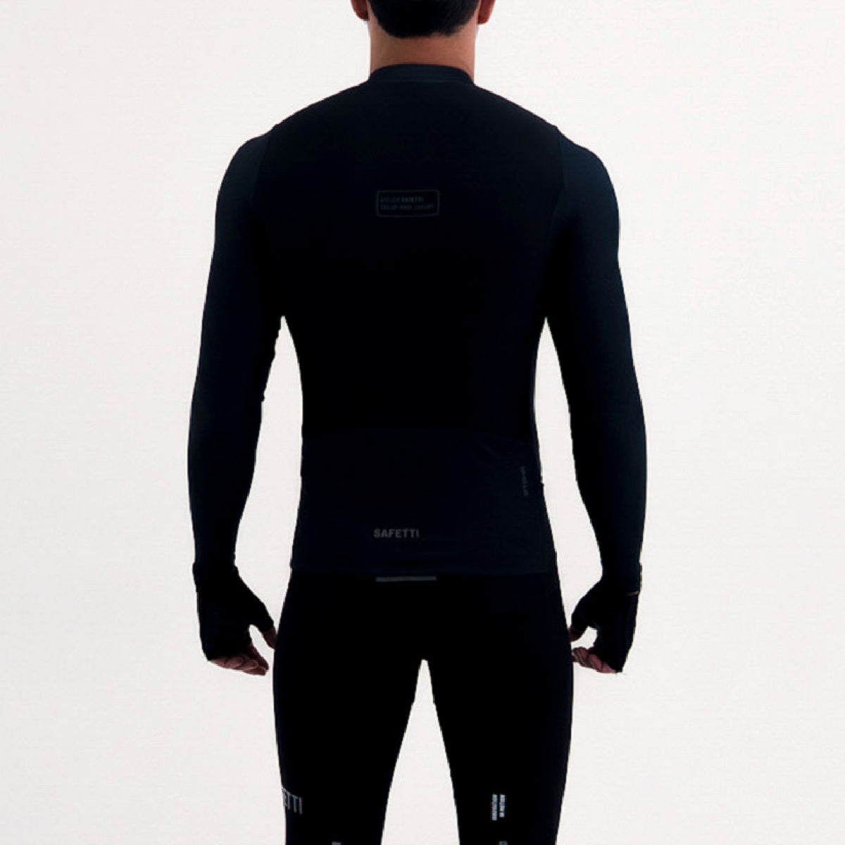 CAMISA CICLISMO MANGA LARGA LATITUDE NERO PARA HOMBRE