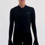 CAMISA CICLISMO MANGA LARGA LATITUDE NERO PARA MUJER