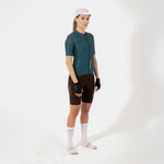 CAMISA CICLISMO MANGA CORTA CLASSIC PARTS ESMERALDA PARA MUJER