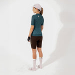 CAMISA CICLISMO MANGA CORTA CLASSIC PARTS ESMERALDA PARA MUJER