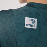 CAMISA CICLISMO MANGA CORTA CLASSIC PARTS ESMERALDA PARA MUJER