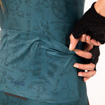 CAMISA CICLISMO MANGA CORTA CLASSIC PARTS ESMERALDA PARA MUJER