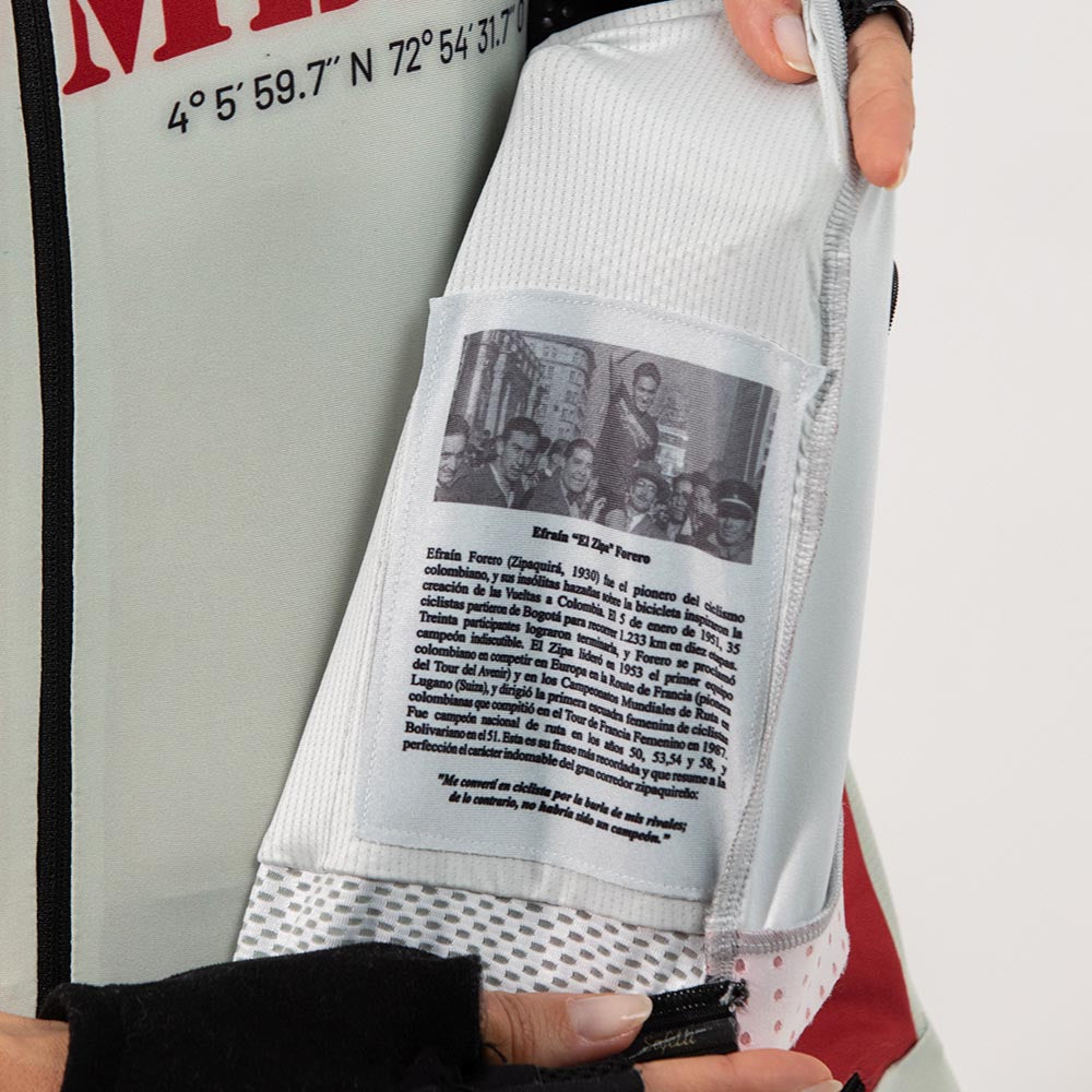 CAMISA CICLISMO MANGA CORTA COLOMBIA 51 PARA MUJER