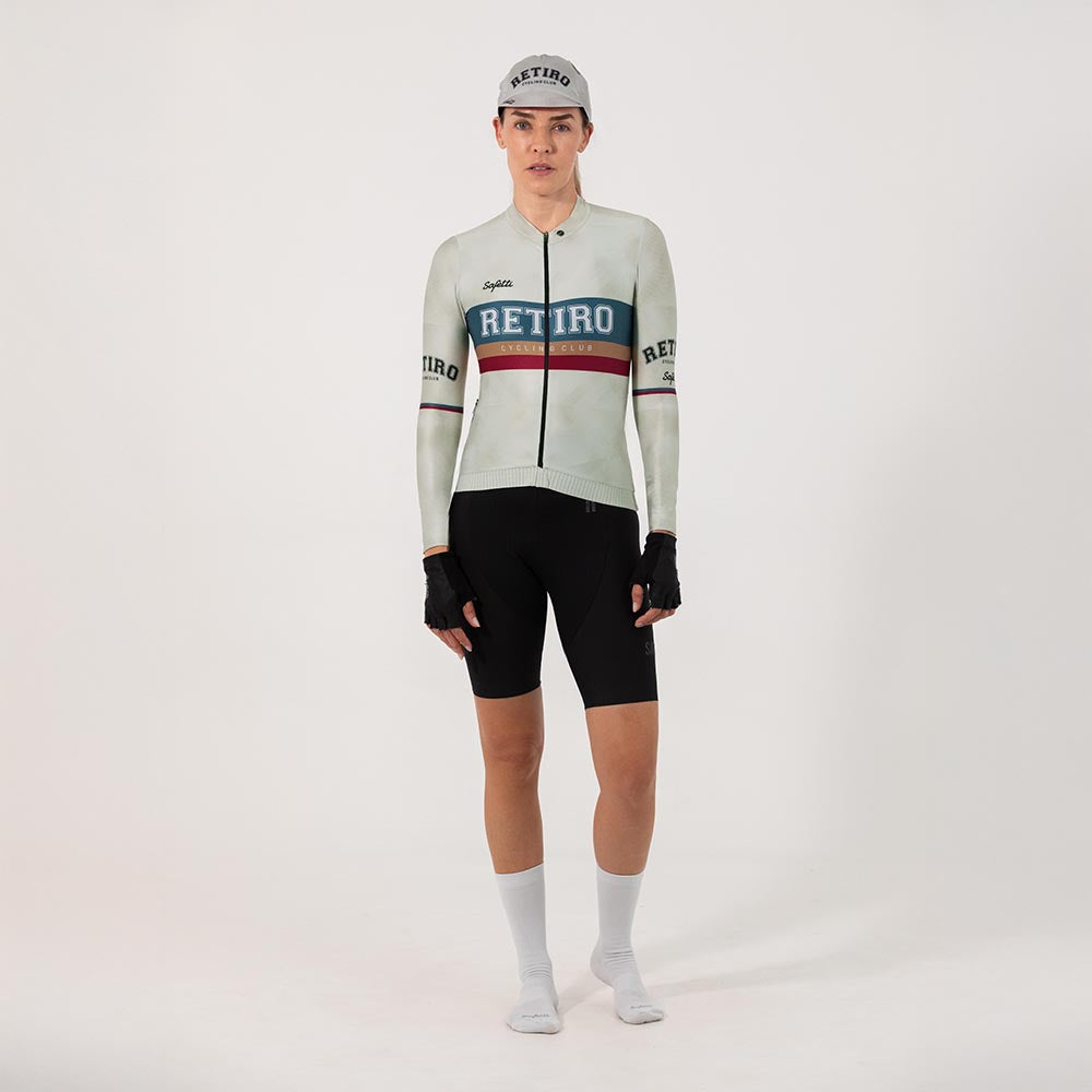 CAMISA CICLISMO MANGA LARGA RETIRO 2025 PEARL PARA MUJER