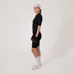 CAMISA CICLISMO MANGA CORTA ESSENTIAL BLACK PARA MUJER