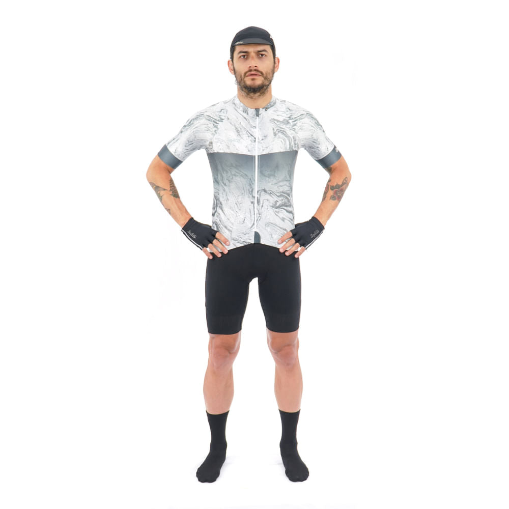 CAMISA CICLISMO MANGA CORTA VINCITORE GRIGGIO PARA HOMBRE