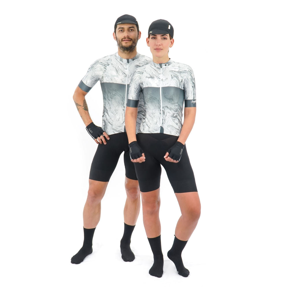 CAMISA CICLISMO MANGA CORTA VINCITORE GRIGGIO PARA HOMBRE