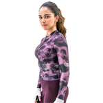 CAMISA CICLISMO MANGA LARGA TIDE CIRUELA PARA MUJER