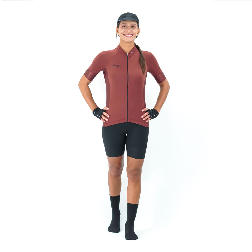 CAMISA CICLISMO BASIC COCOA PARA MUJER