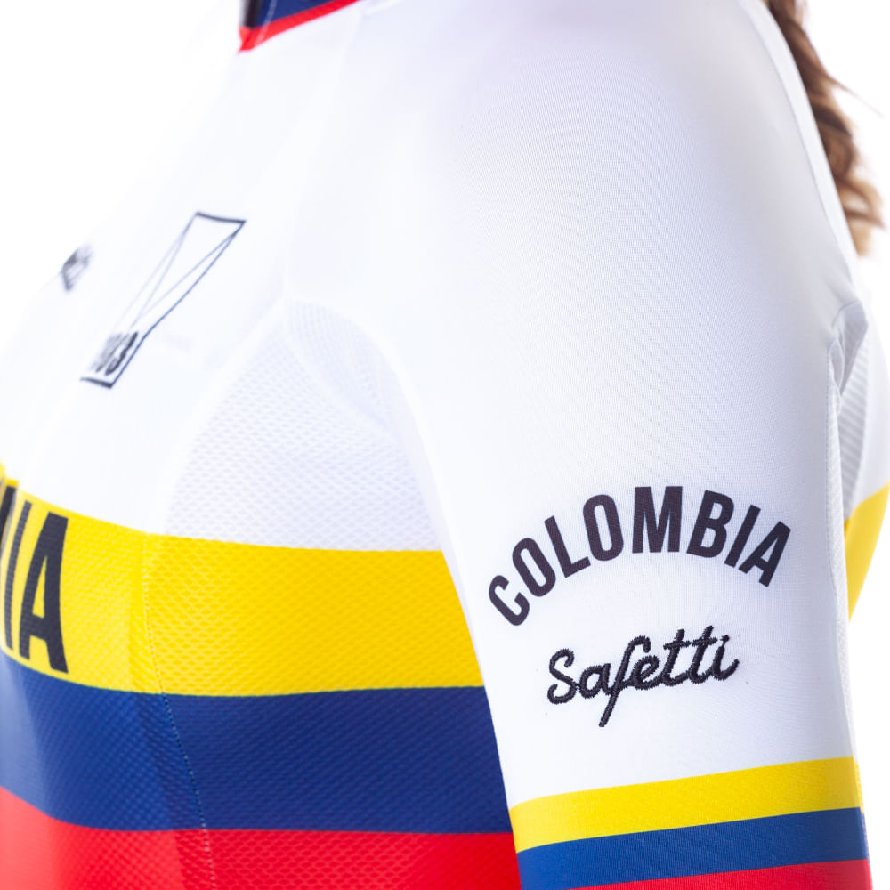 CAMISA CICLISMO MANGA LARGA COLOMBIA VARTA PARA MUJER