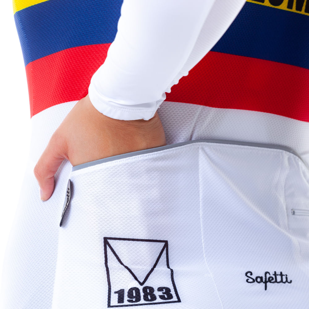 CAMISA CICLISMO MANGA LARGA COLOMBIA VARTA PARA MUJER