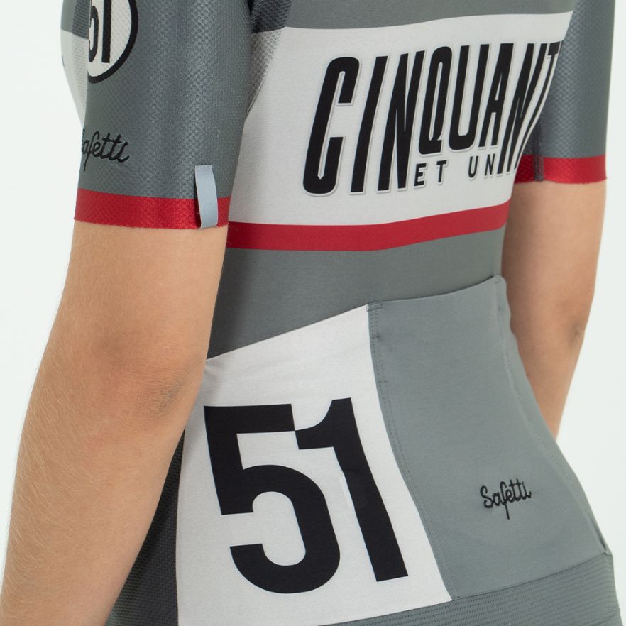 CAMISA CICLISMO MANGA CORTA DORSAL 51 PARA MUJER