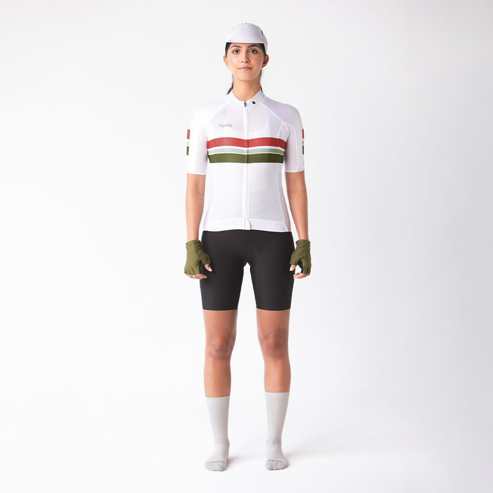 CAMISA CICLISMO MANGA CORTA COOLNESS OLIVE PARA MUJER