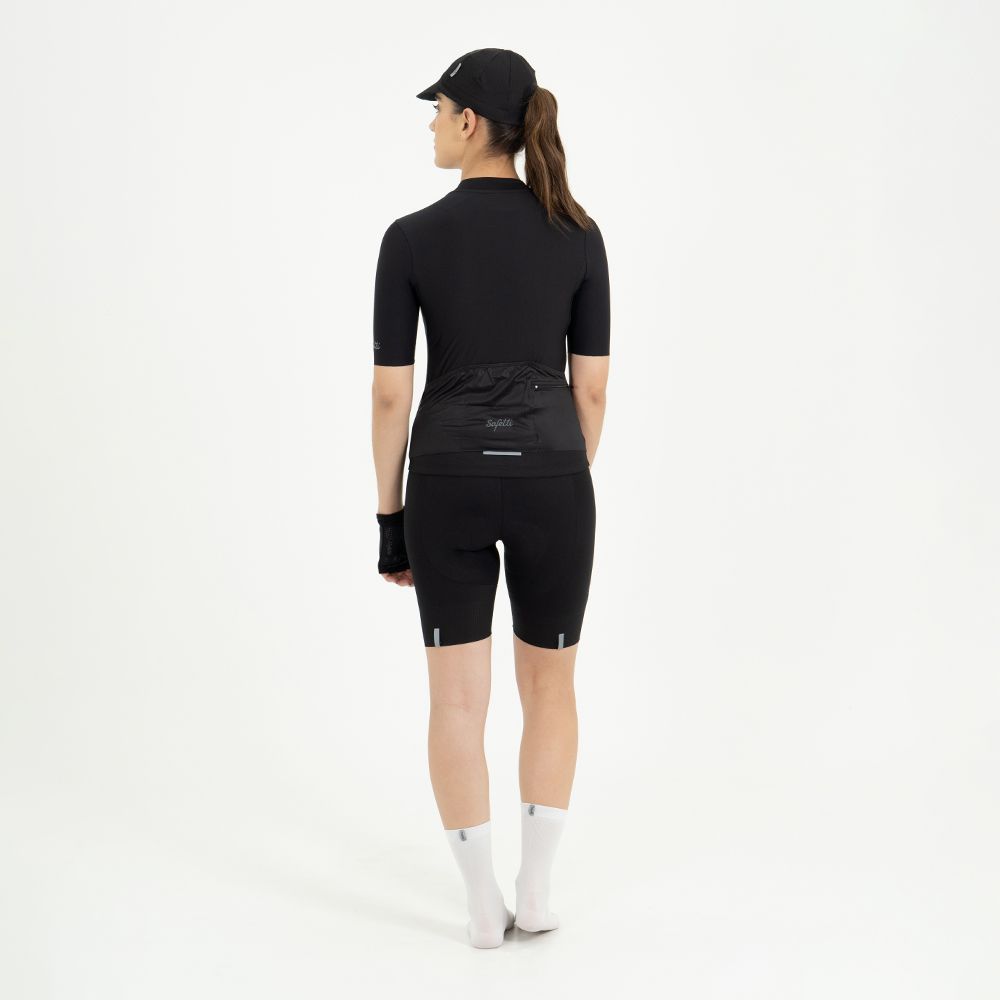 CAMISA CICLISMO MANGA CORTA VERONA NERO PARA MUJER