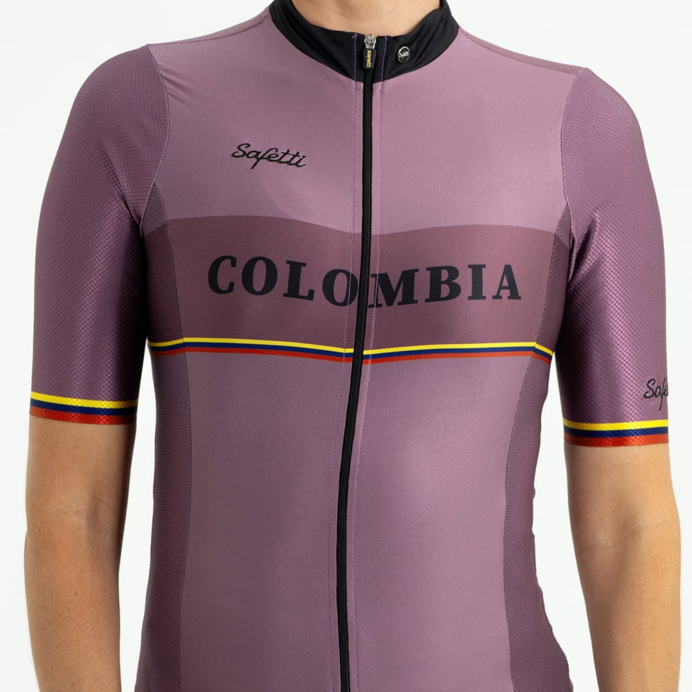 CAMISA CICLISMO MANGA CORTA COLOMBIA 24 PARA MUJER