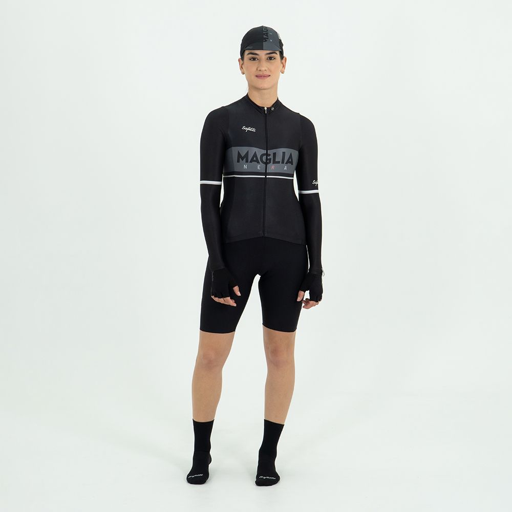 CAMISA CICLISMO MANGA LARGA LA MAGLIA NERA PARA MUJER