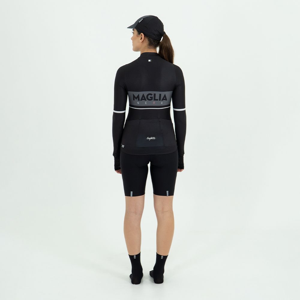 CAMISA CICLISMO MANGA LARGA LA MAGLIA NERA PARA MUJER