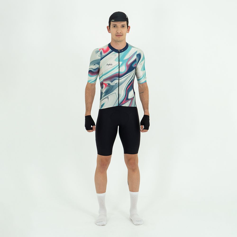 CAMISA CICLISMO MANGA CORTA MARMORIZZATO PARA HOMBRE