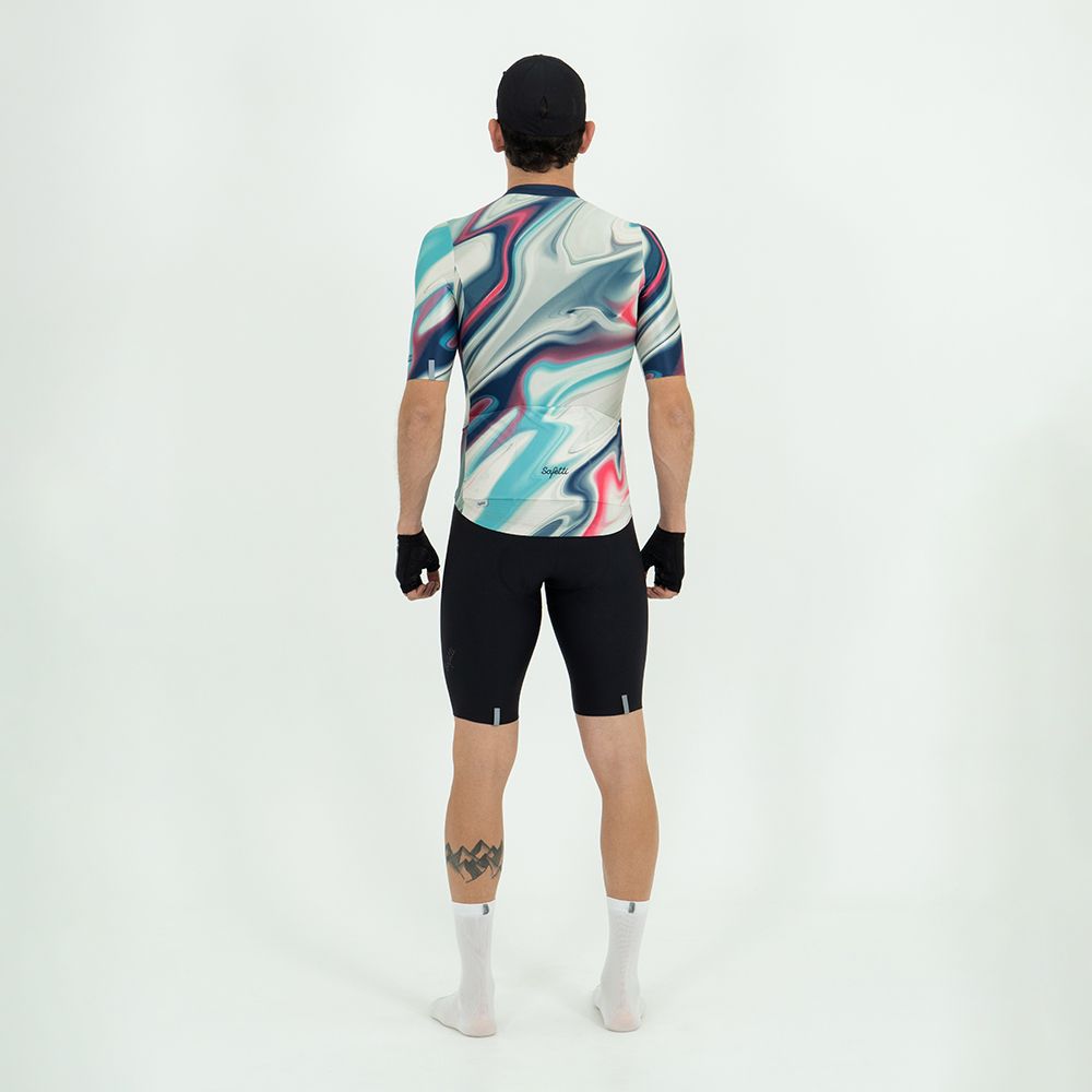 CAMISA CICLISMO MANGA CORTA MARMORIZZATO PARA HOMBRE